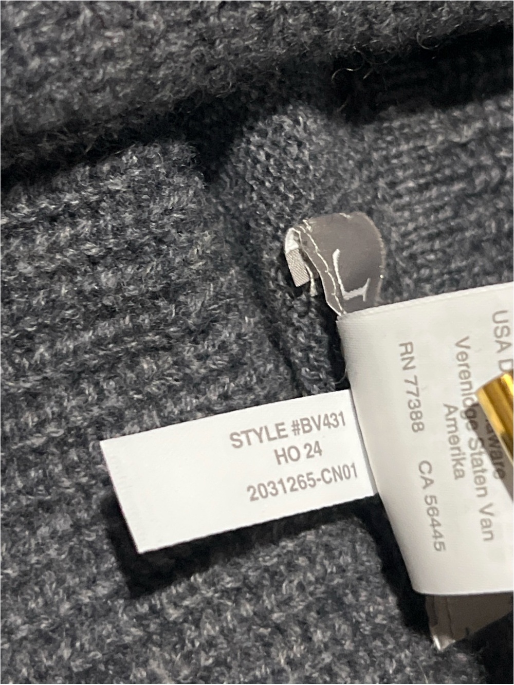 J.Crew Wool Cashmere Turtleneck Poncho Women’s One Size Gray BV431 - Picture 12 of 12